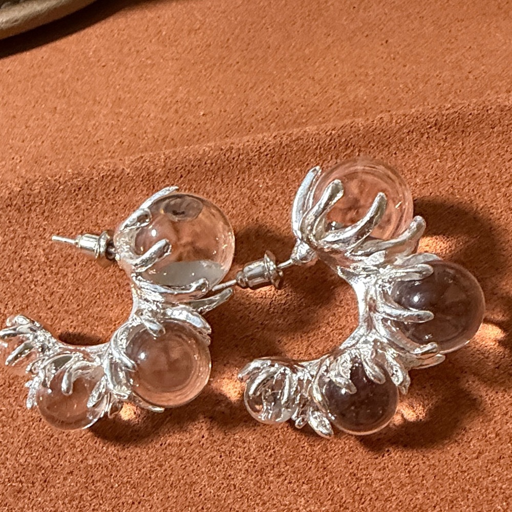Elegant Silver Hoop Earrings